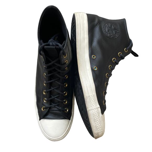 Converse Chuck Taylor Leather High 'Black Egret' 169658C | Men’s 13, EUC - Picture 10 of 12